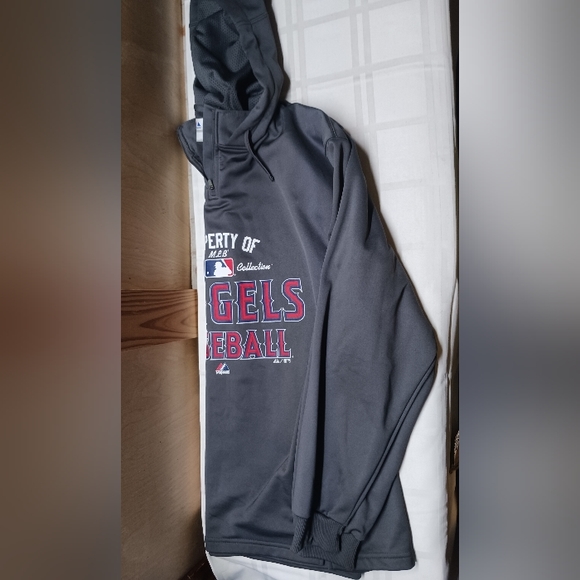 Rare Los Angeles Angels Majestic MLB authentic collection Hoodie/Size XL - Picture 6 of 12